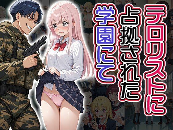 テロリストに占拠された学園にて（CG100枚）