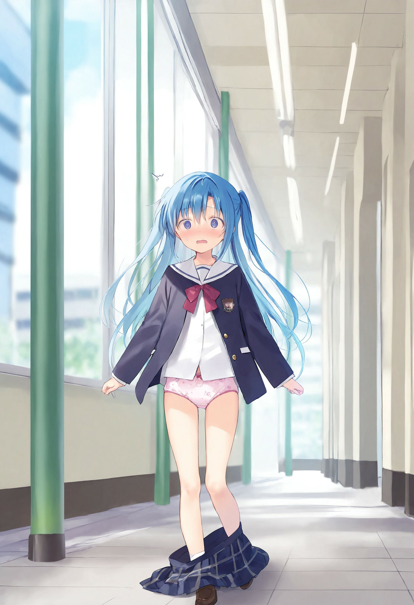 スカートがいきなり落ちてパンモロ - サンプル画像 5