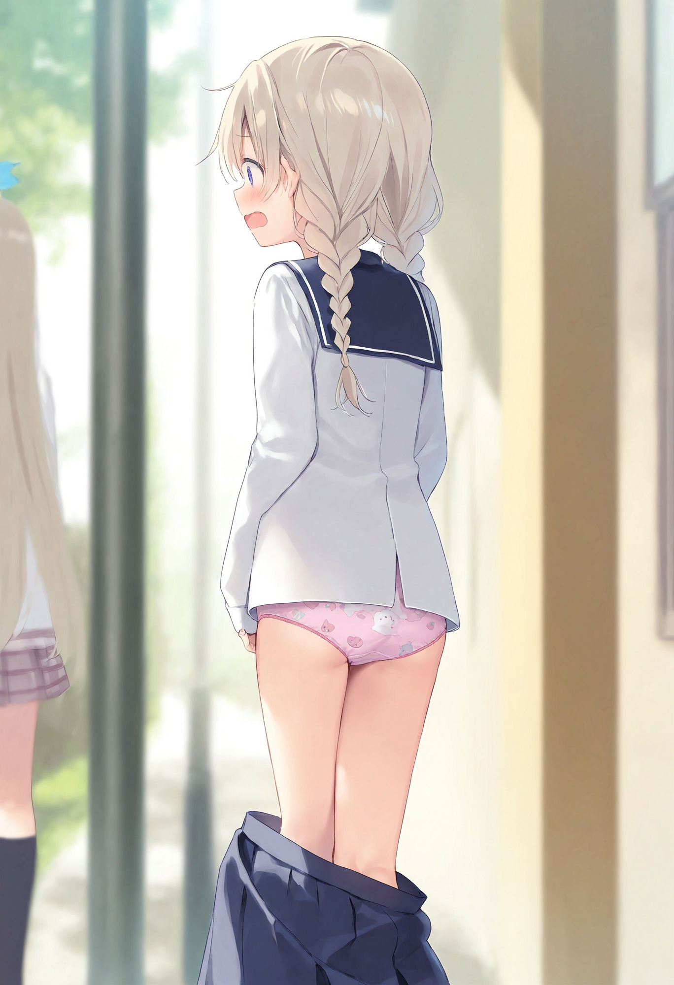 スカートがいきなり落ちてパンモロ - サンプル画像 7