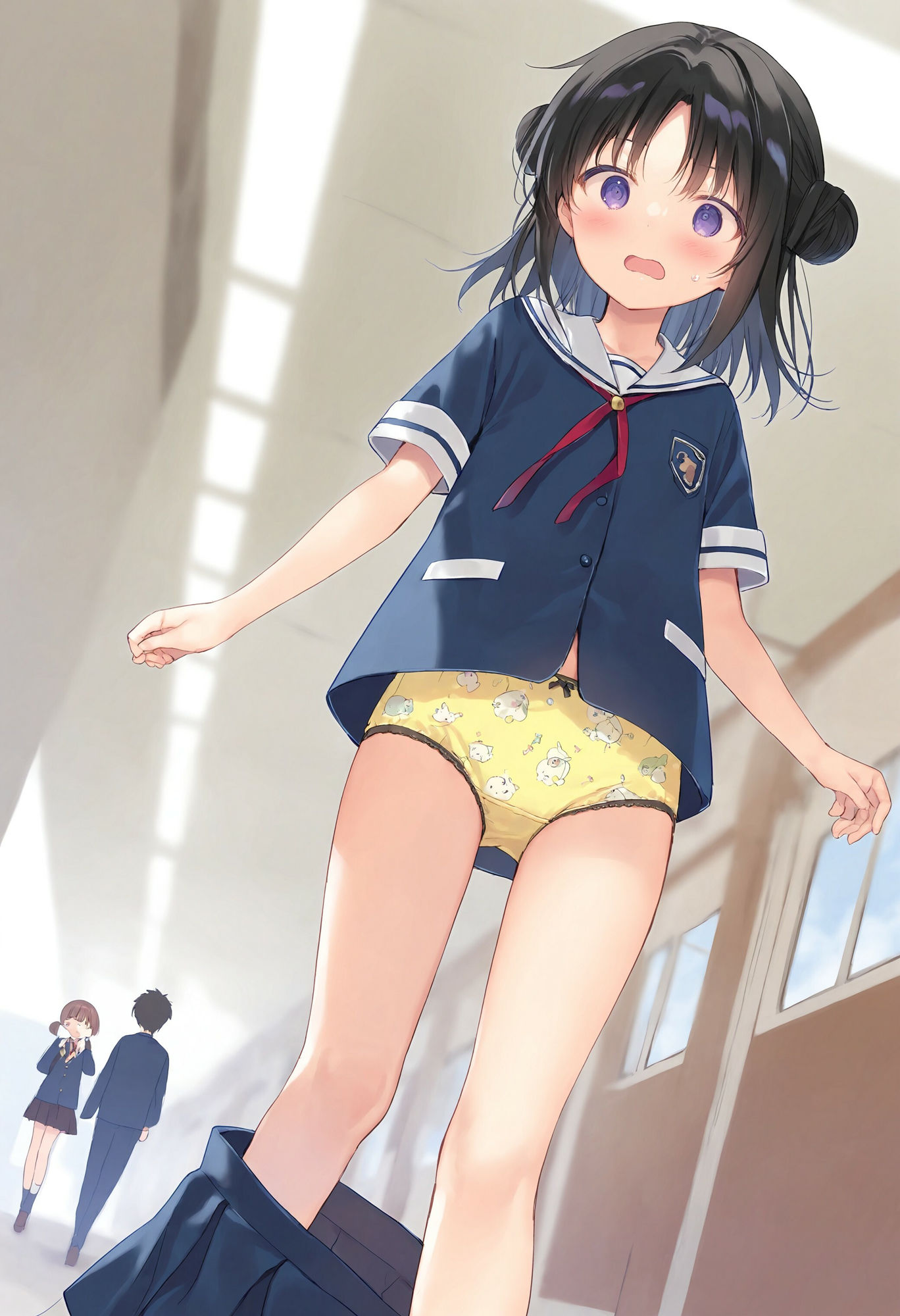 スカートがいきなり落ちてパンモロ - サンプル画像 8
