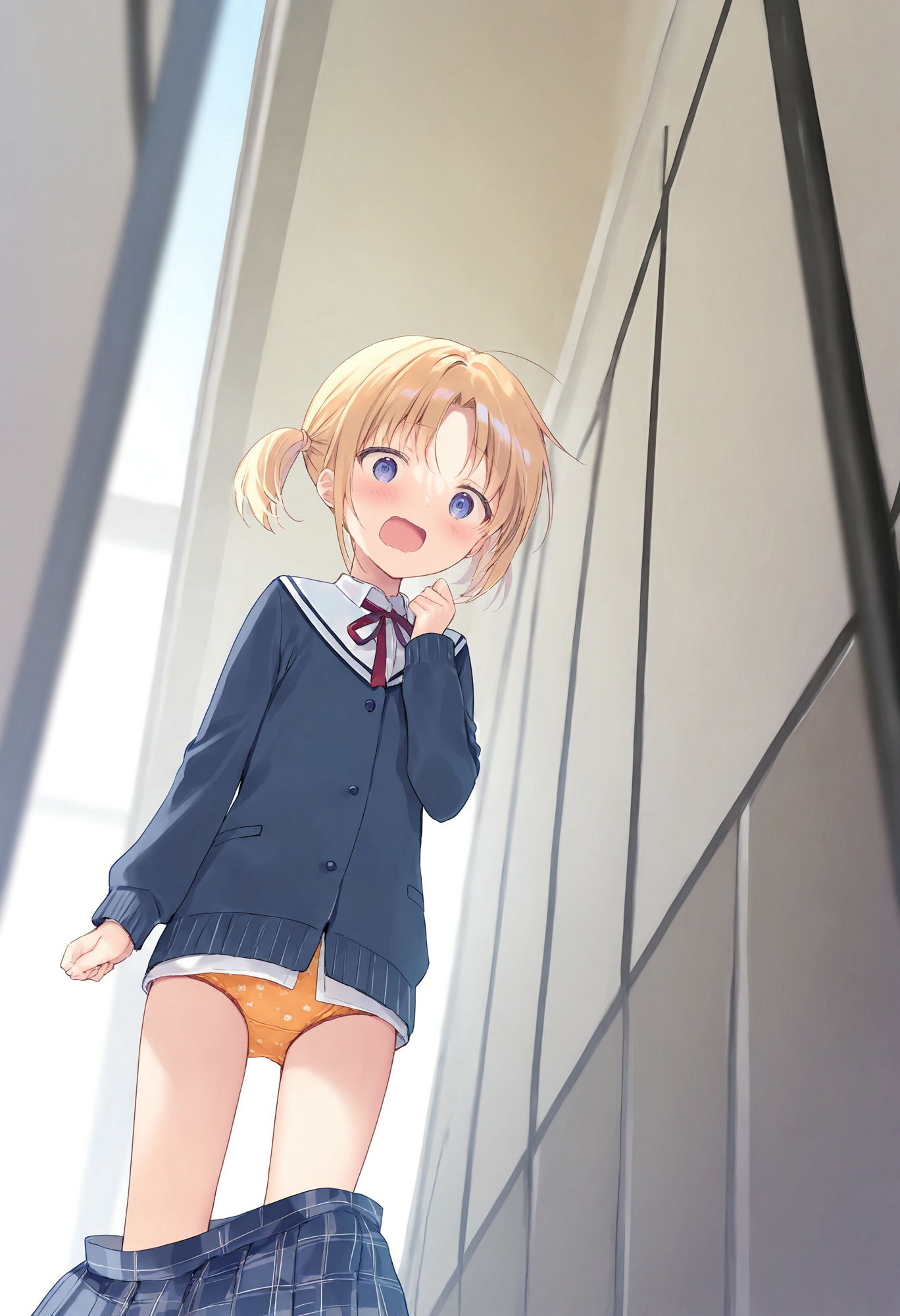 スカートがいきなり落ちてパンモロ - サンプル画像 9