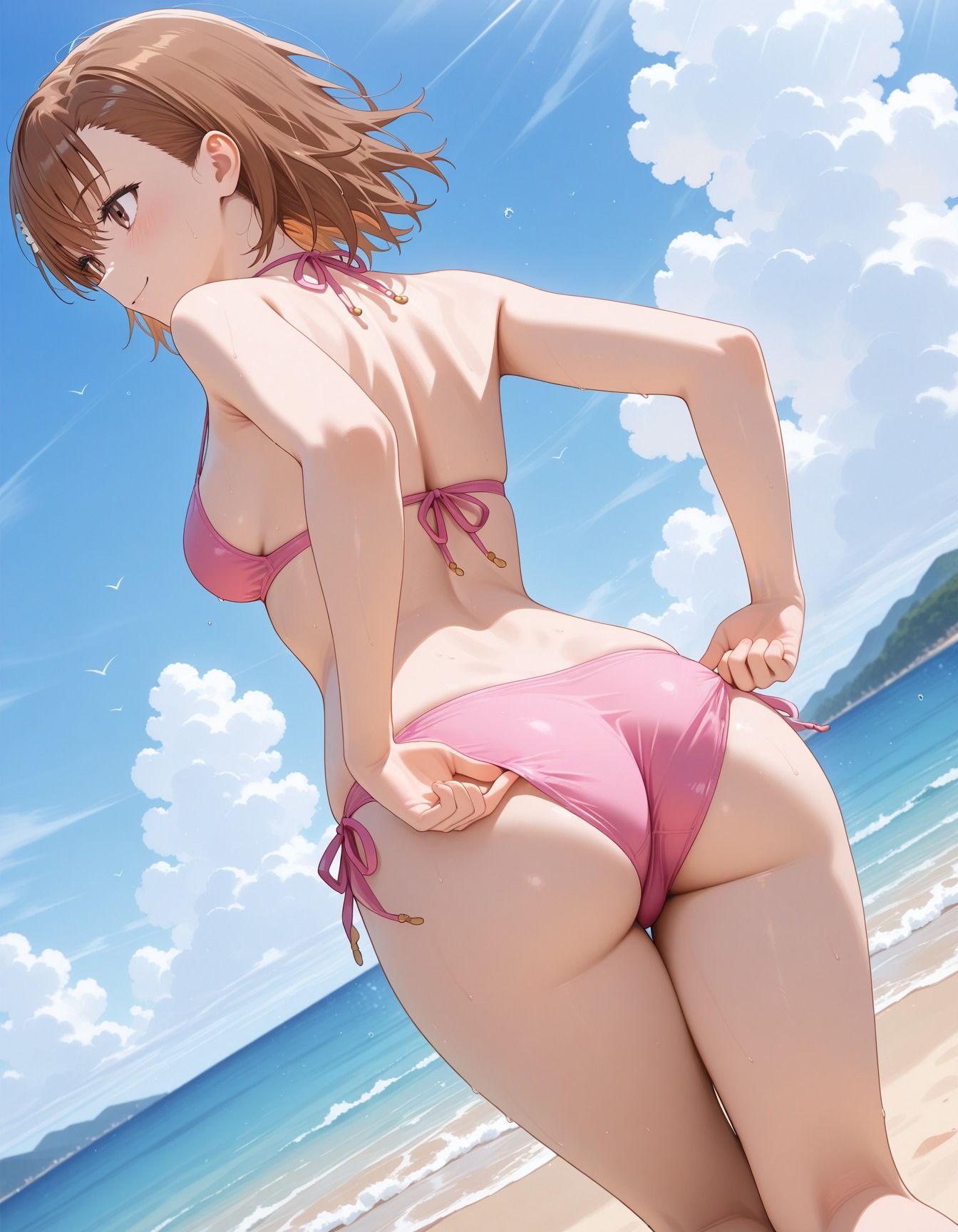 キモデブ男たちに犯●れたビキニ少女 - サンプル画像 2