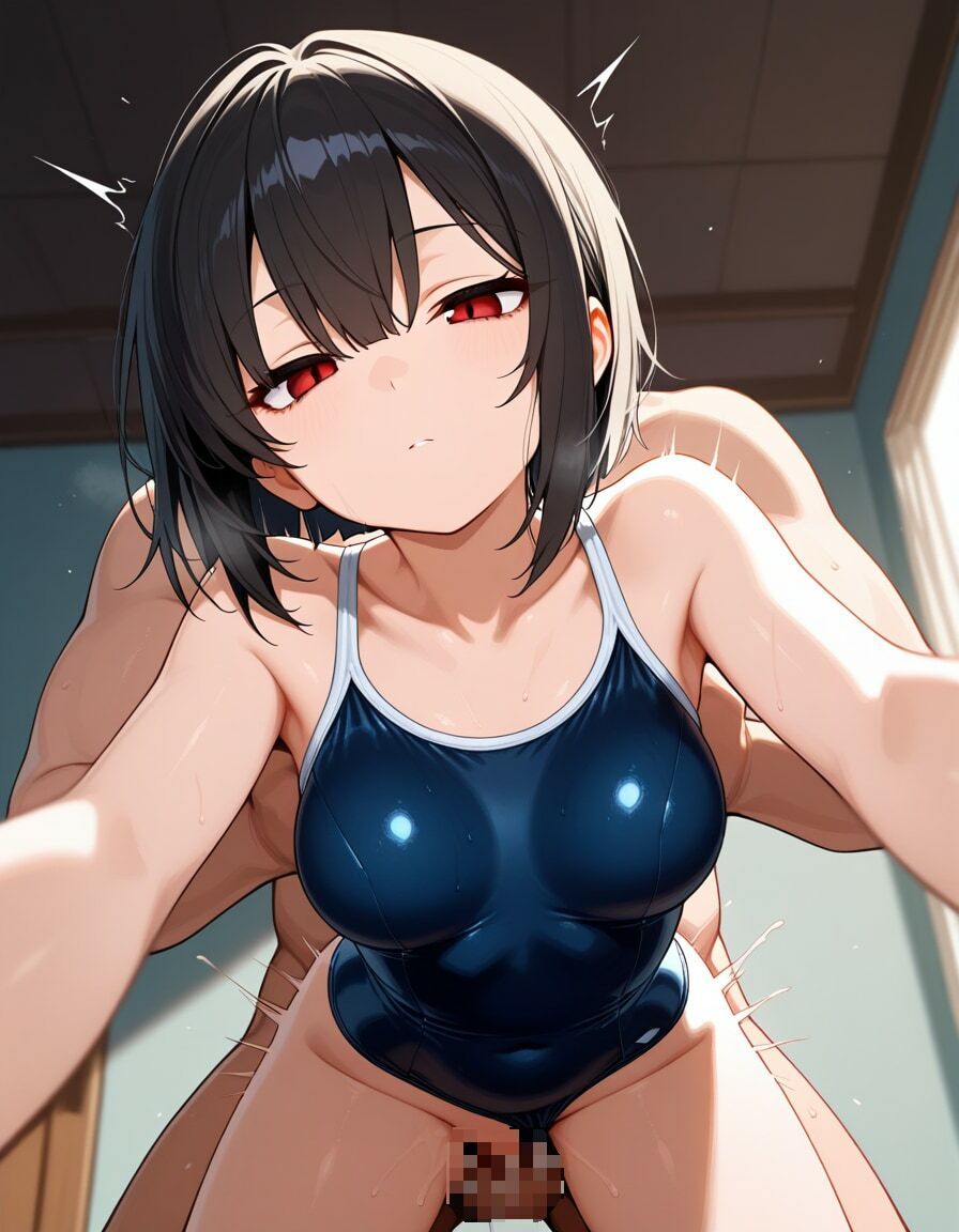 スク水少女と濡れ濡れえっち - サンプル画像 6