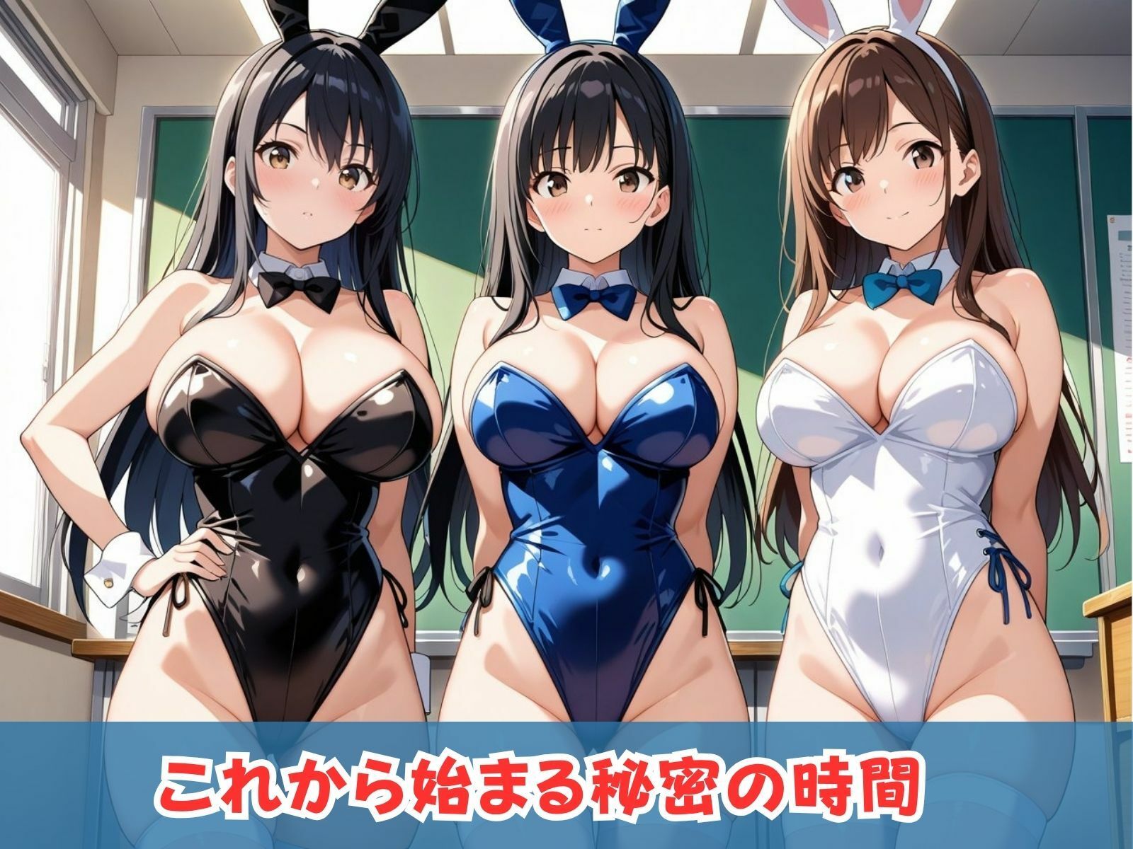 学園ハーレム性活〜巨乳バニーガール編〜 - サンプル画像 2