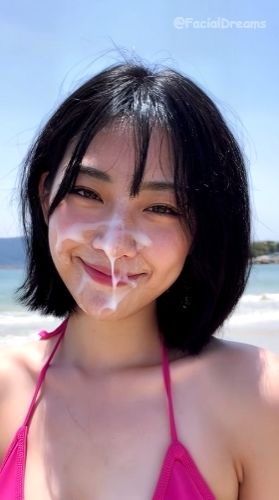 顔射後の余韻 - 水着編 Vol.1 - サンプル画像 2
