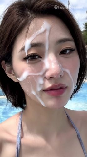 顔射後の余韻 - 水着編 Vol.1 - サンプル画像 3