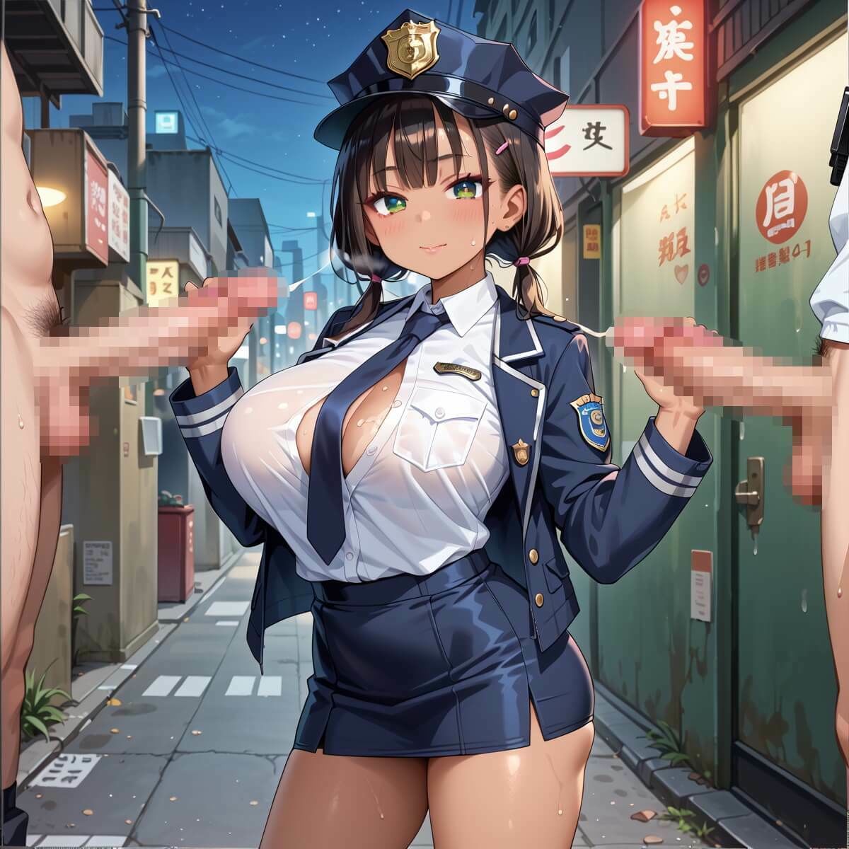 ギャル婦警のおまたゆるゆる問題！エッチなことが大好きなんです！！8ぎっちり250枚 - サンプル画像 2