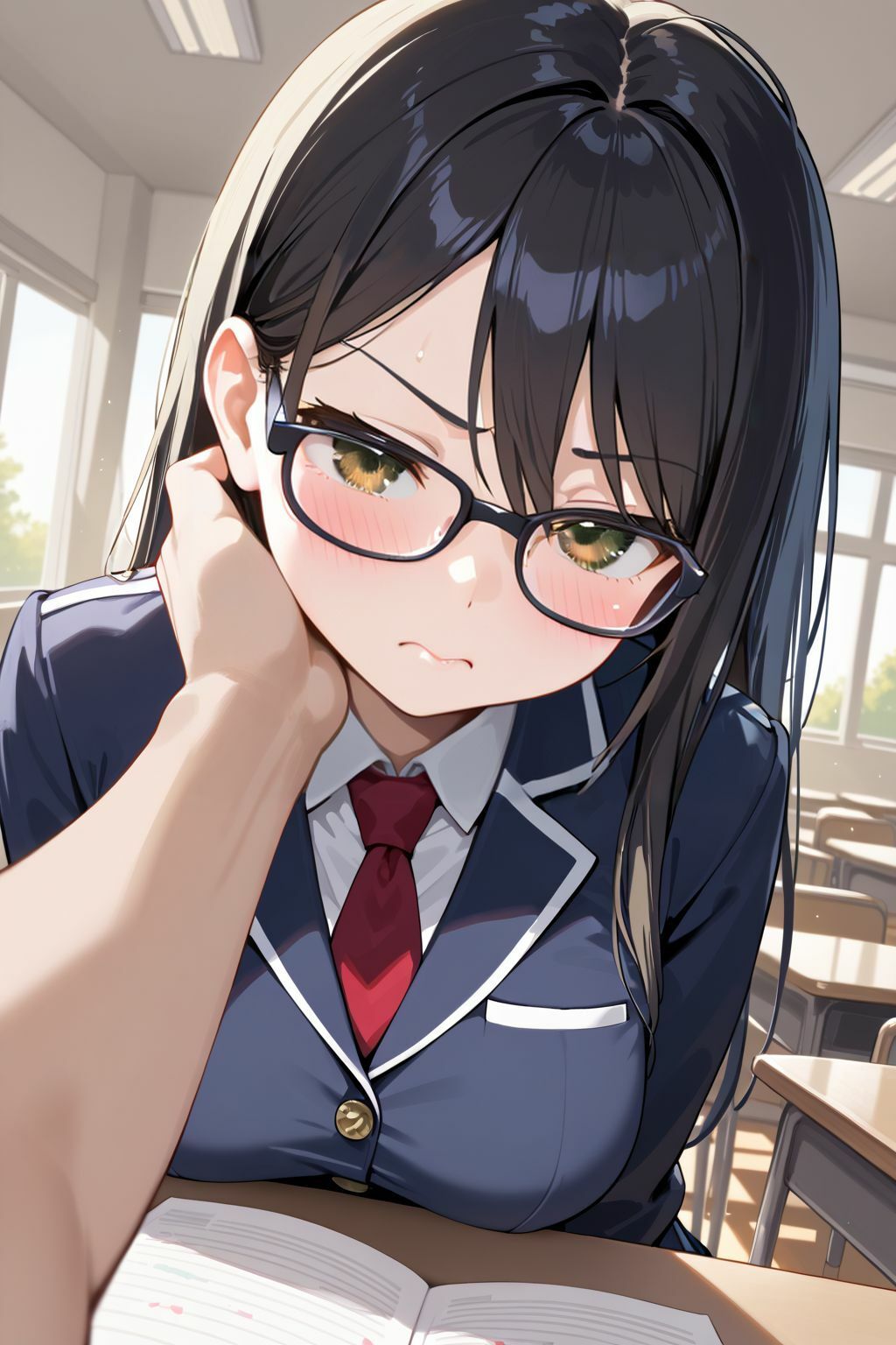 禁断の補習授業真面目な生徒会長が教師の罠で快楽堕ち！ - サンプル画像 1