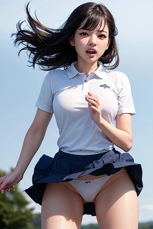 ゴルフコース強風パンチラ画像集 - サンプル画像 5
