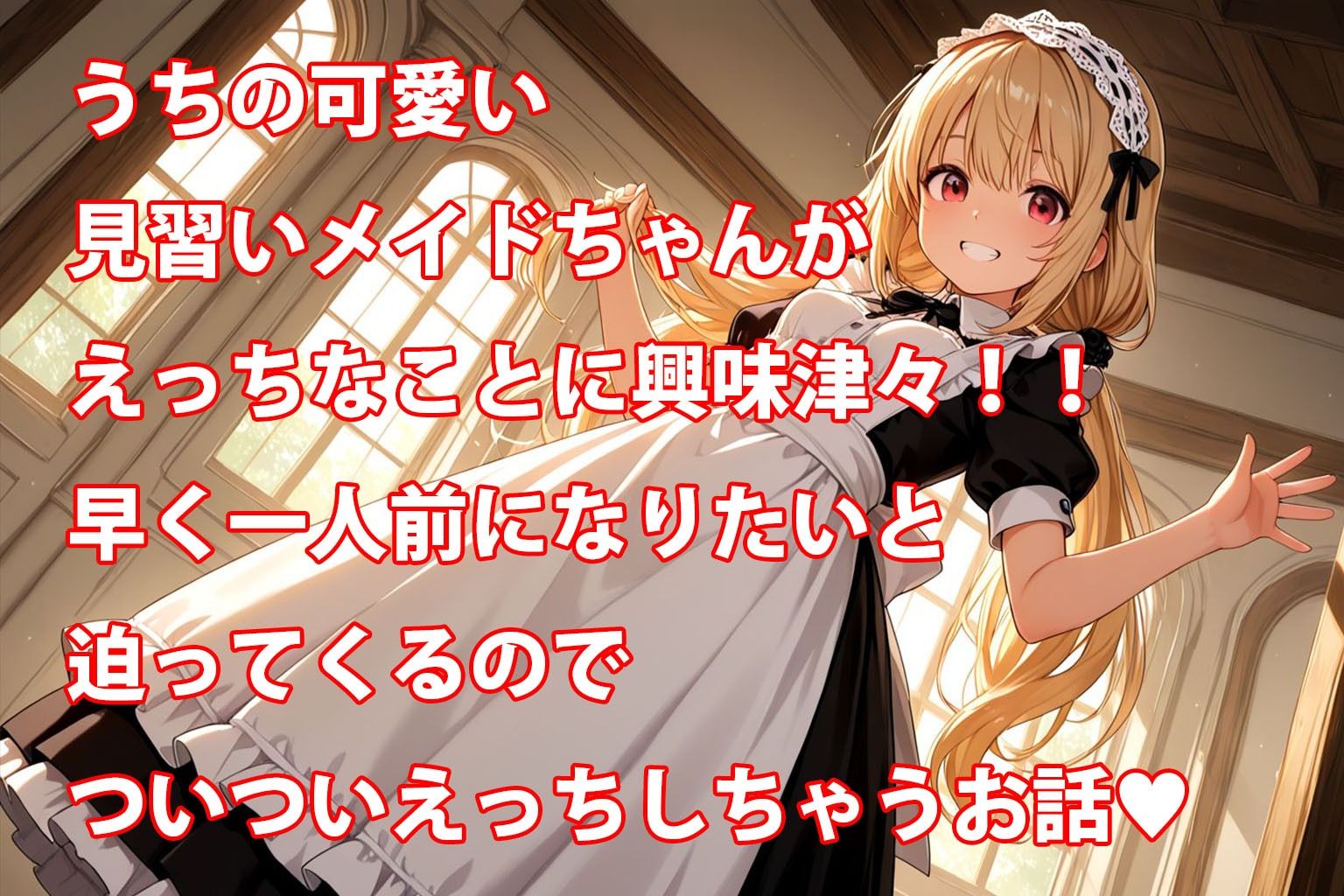 うちのえっちな専属新米ちっぱいメイドさん  パート1 - サンプル画像 1