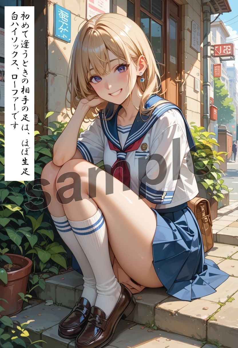 僕が女の娘と出逢い足フェチプレイした方法 パンストで蒸れた臭っさい足で抜いてもらっていいっすか？ - サンプル画像 1