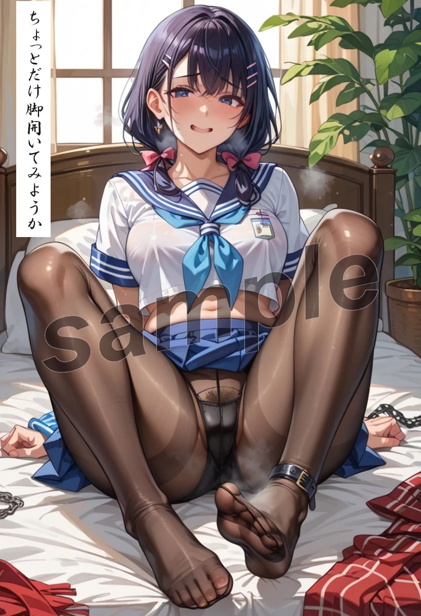 僕が女の娘と出逢い足フェチプレイした方法 パンストで蒸れた臭っさい足で抜いてもらっていいっすか？ - サンプル画像 4