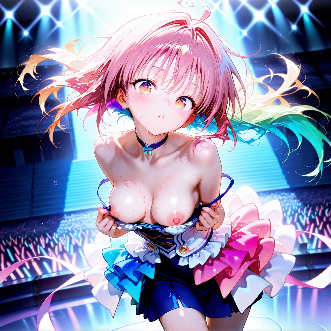 【Part1】JKアイドル☆コンサートで公開オナニー♪自慢の竿で持ち帰りエッチ - サンプル画像 2