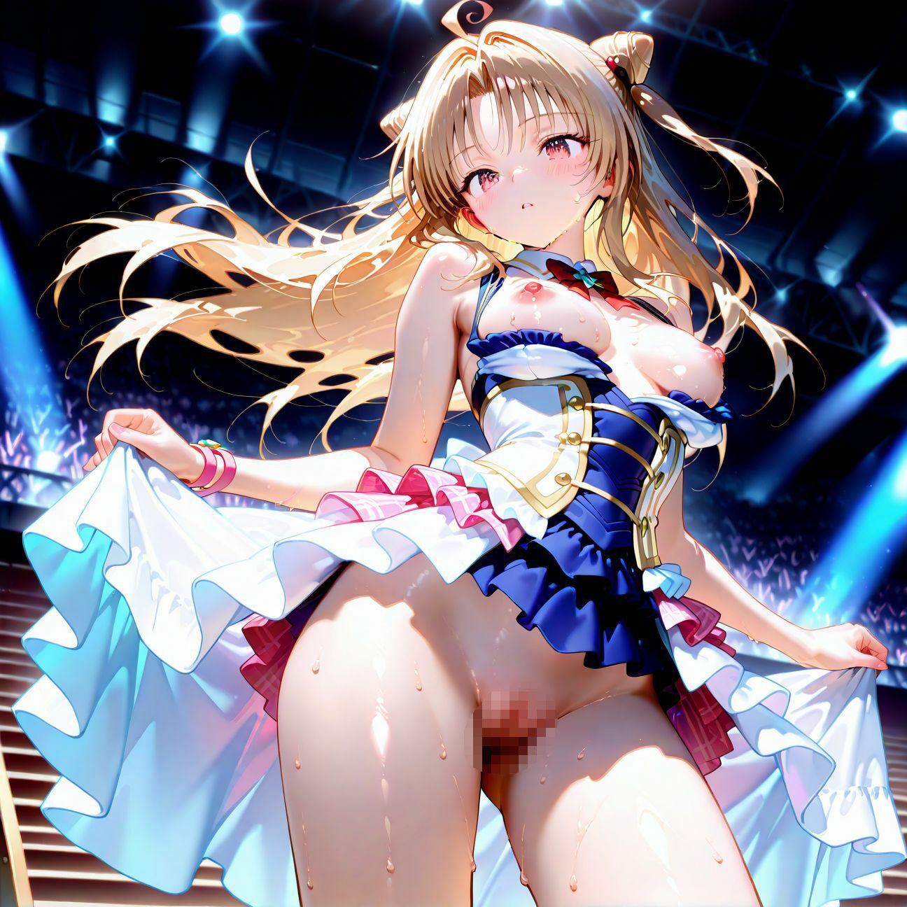 【Part1】JKアイドル☆コンサートで公開オナニー♪自慢の竿で持ち帰りエッチ - サンプル画像 4
