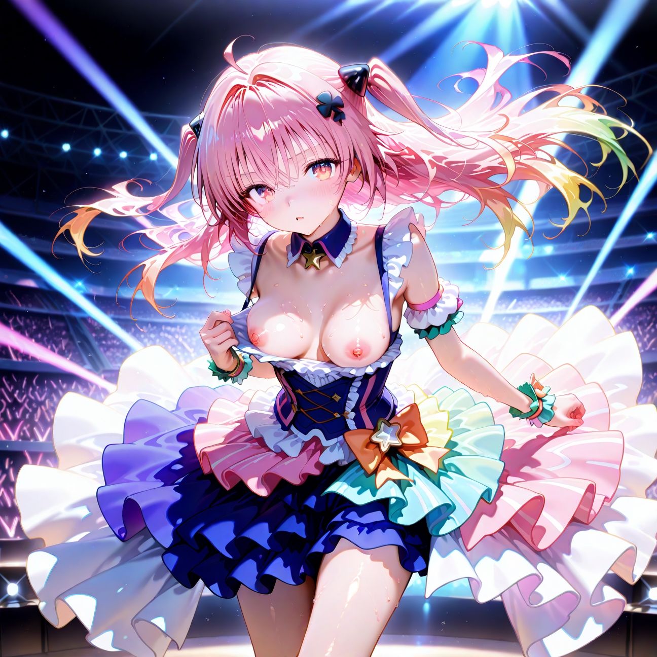 【Part2】JKアイドルコンサートで公開オナニー！☆自慢の竿で持ち帰りエッチ - サンプル画像 2