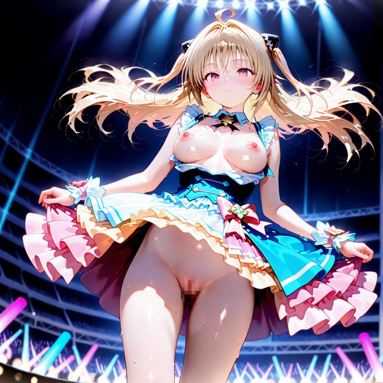 【Part2】JKアイドルコンサートで公開オナニー！☆自慢の竿で持ち帰りエッチ - サンプル画像 4