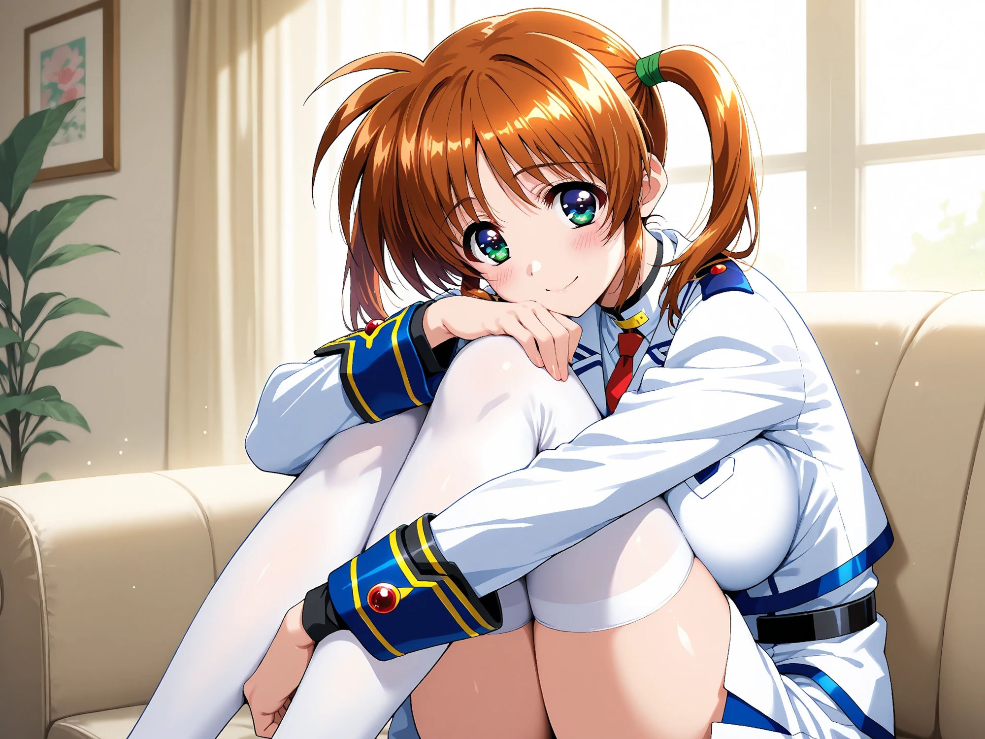 【雌イキヒロイン】魔法少女リ●カルなのは  おじさんと禁断の魔力供給  〜バリアジャケットのまま濃厚ザーメン注入〜 - サンプル画像 1