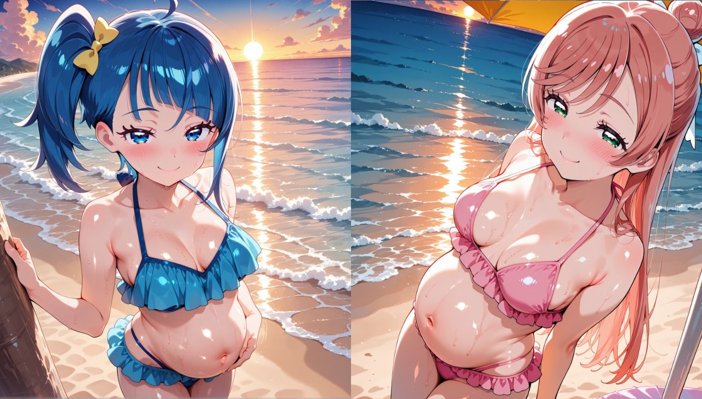 ソ〇とま〇ろがビーチでナンパ堕ち孕ませえっち - サンプル画像 6