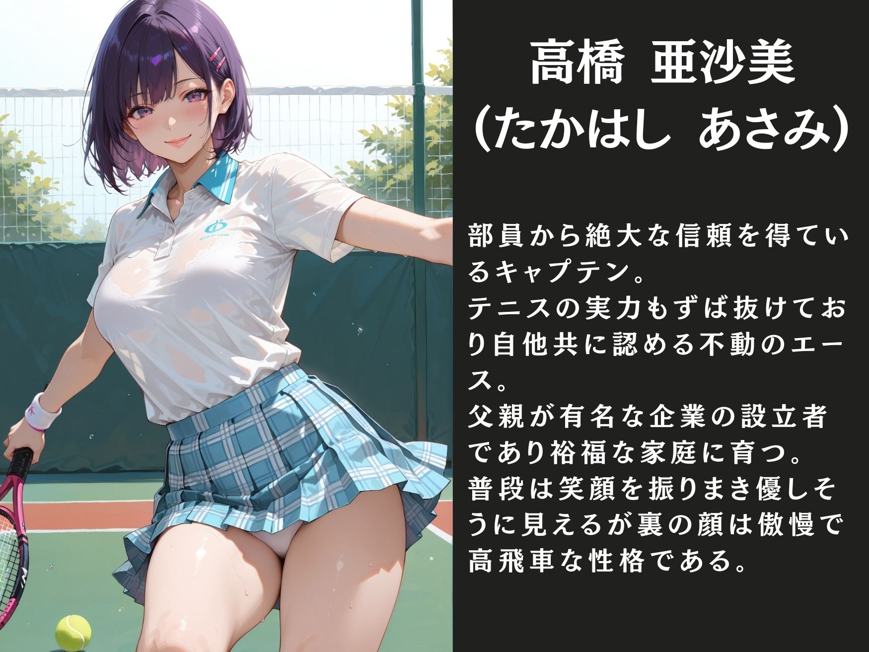 壊された日常〜テニス部巨乳女子校生を縛り上げ生ハメ調教〜 - サンプル画像 1