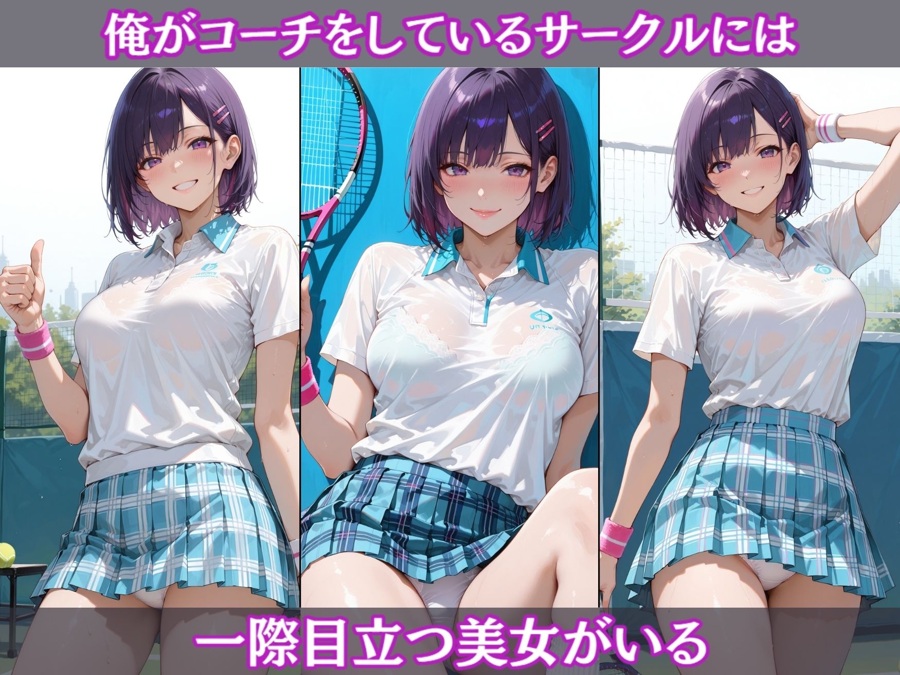 壊された日常〜テニス部巨乳女子校生を縛り上げ生ハメ調教〜 - サンプル画像 2