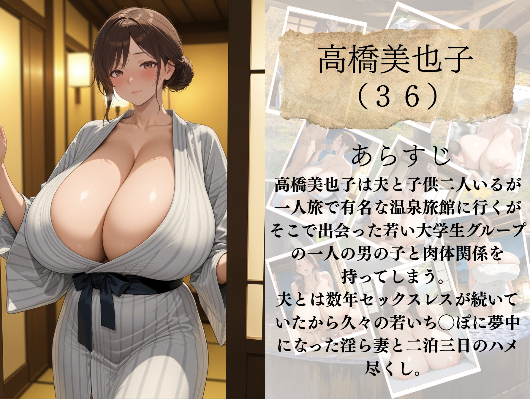 爆乳人妻秘湯色情物語 - サンプル画像 1
