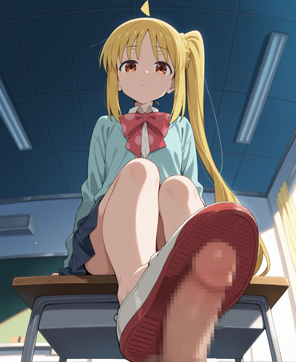 ぼ○ち・ざ・ろ○く 足コキ・陵●CG集 - サンプル画像 1