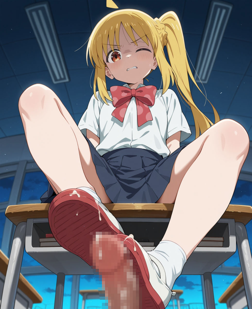 ぼ○ち・ざ・ろ○く 足コキ・陵●CG集 - サンプル画像 3