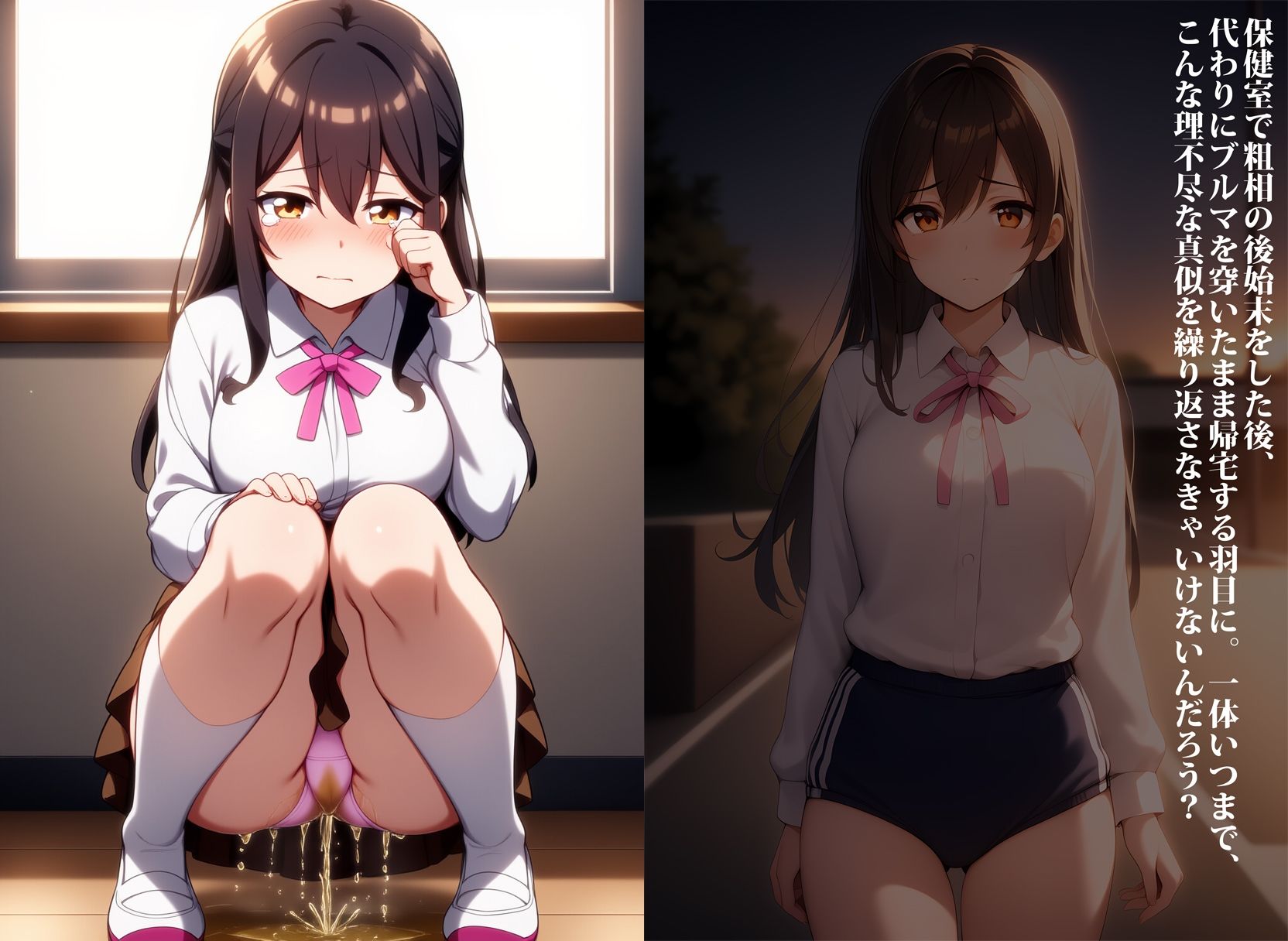 怪談！お漏らし女子 - サンプル画像 8
