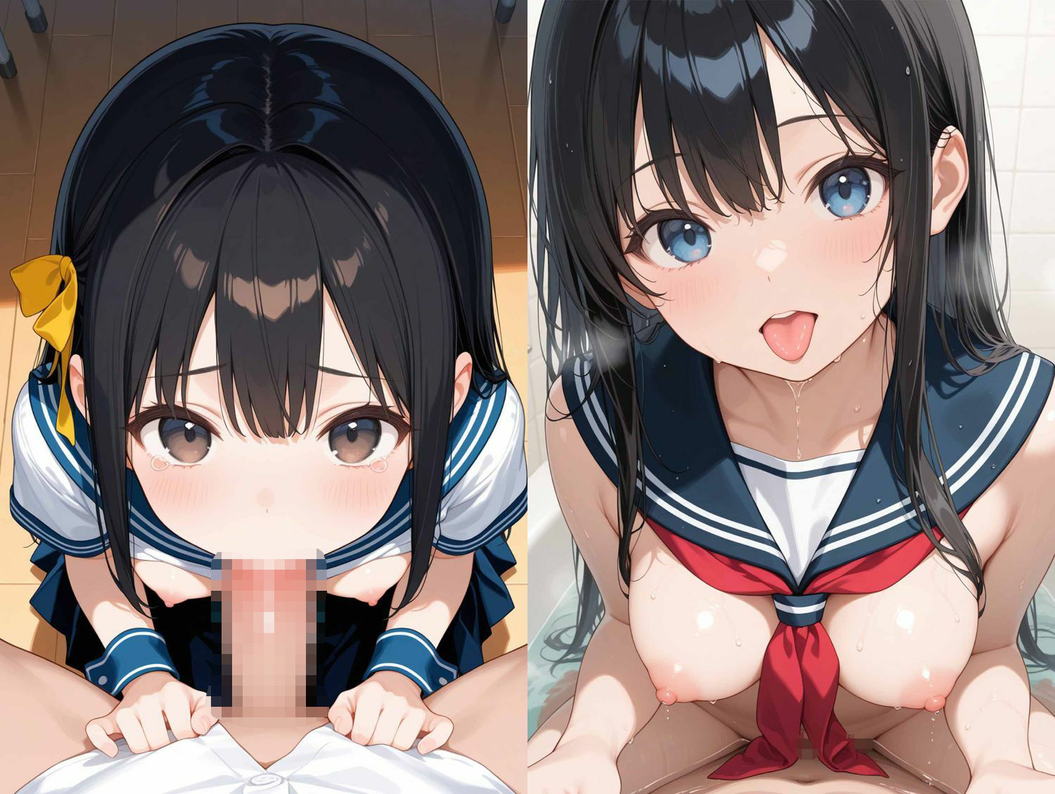 制服性奴●の涙目性奉仕 - サンプル画像 5