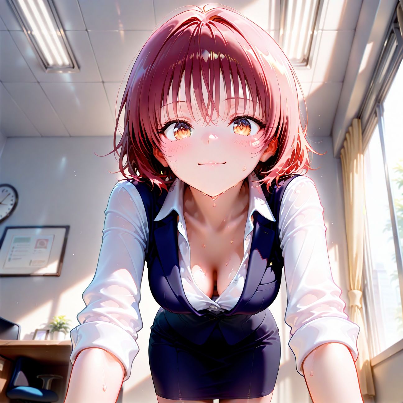 【Part4】オフィスで愛液だらだら仕事中☆新入社員はエリートビッチ！ - サンプル画像 1