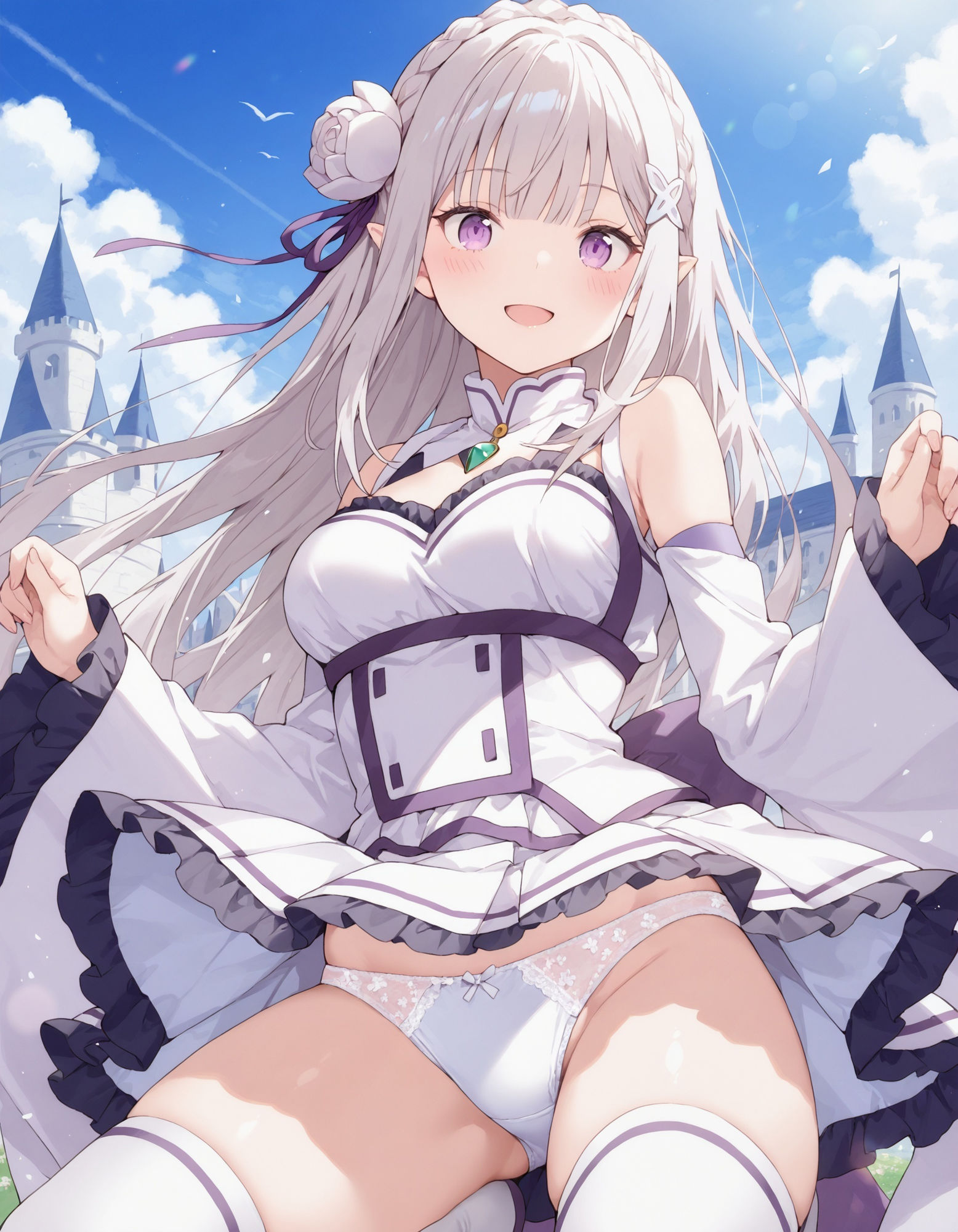 エミ〇アのパンチラ - サンプル画像 7