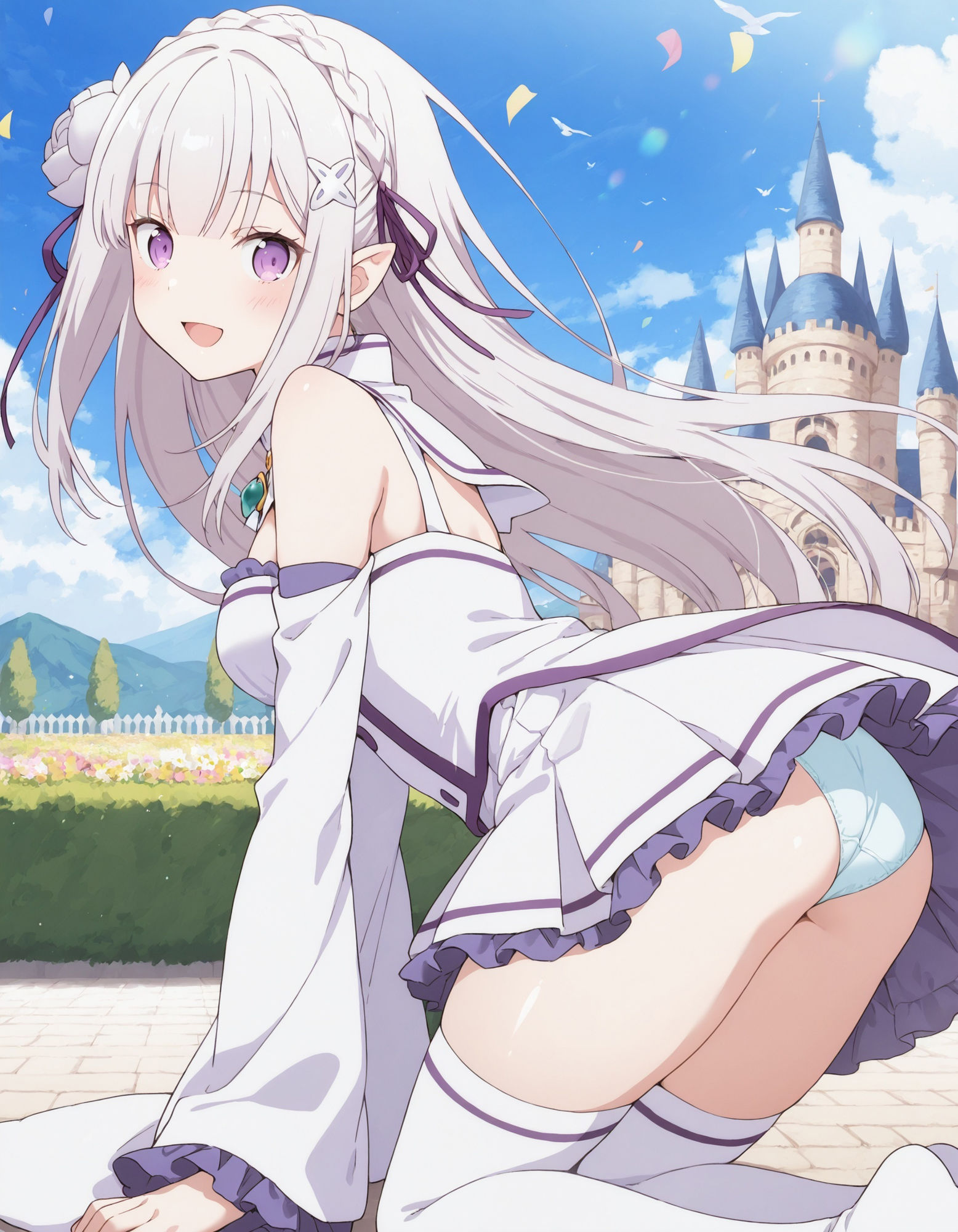 エミ〇アのパンチラ - サンプル画像 8