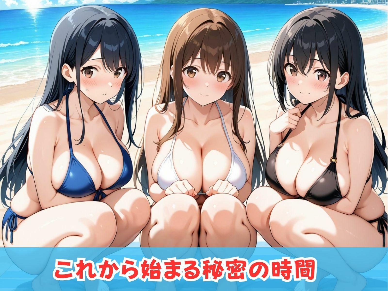 学園ハーレム性活〜巨乳ビキニ少女編〜 - サンプル画像 2
