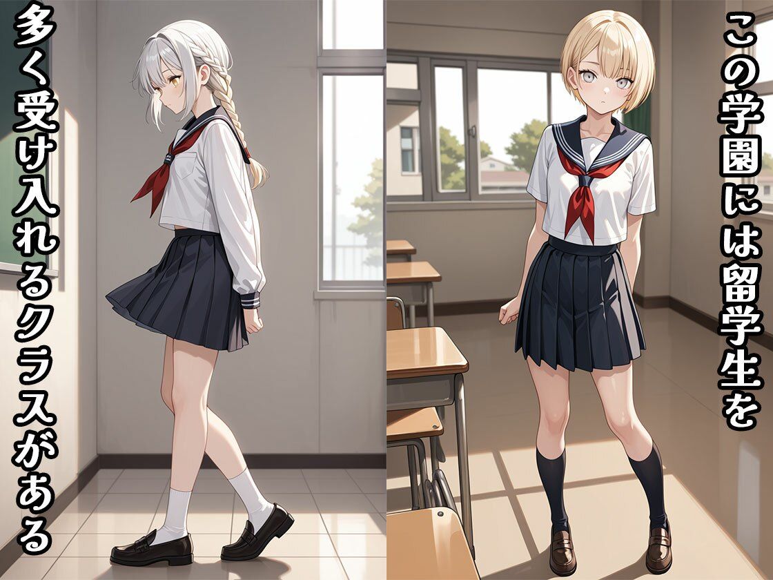 留学生教室（CG100枚） - サンプル画像 1