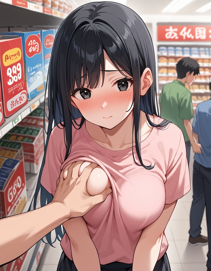 ハ？イト先輩はヤリマン 店長にハ？レないように誘惑してくる先輩 - サンプル画像 1