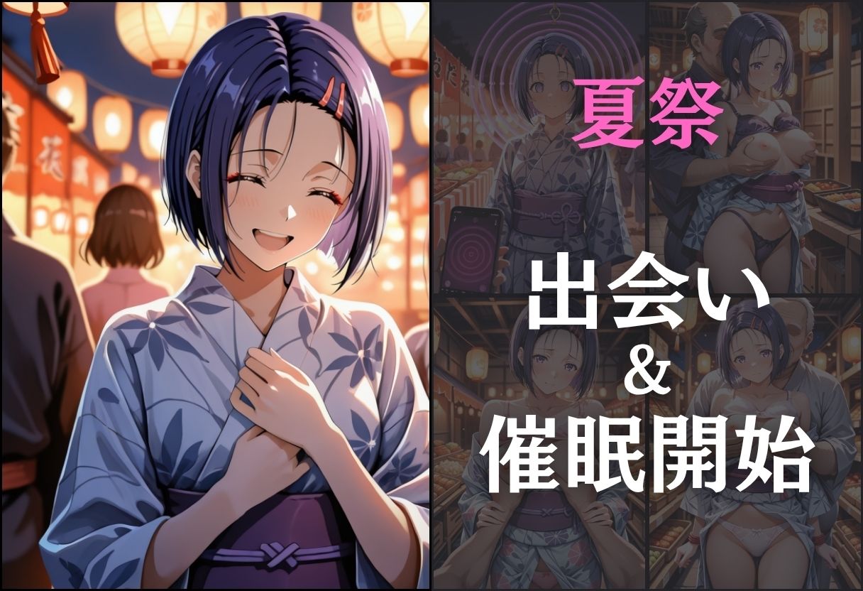 浴衣女子に催●  中出し祭り〜西連寺春奈〜 - サンプル画像 3