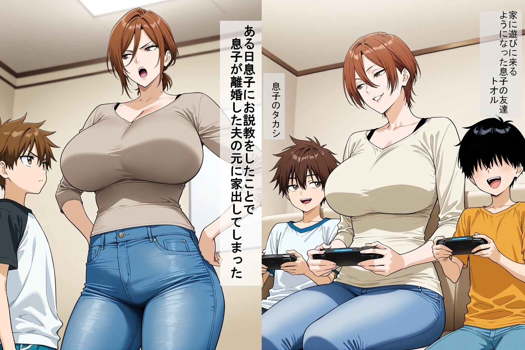 母ちゃんが息子の友達に寝取られる - サンプル画像 2
