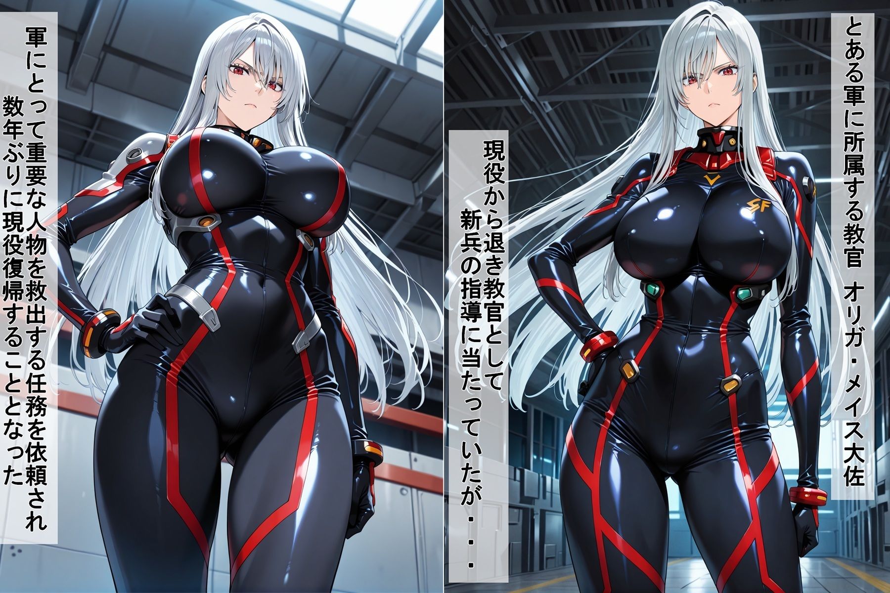 囚われた無表情女兵士 - サンプル画像 1