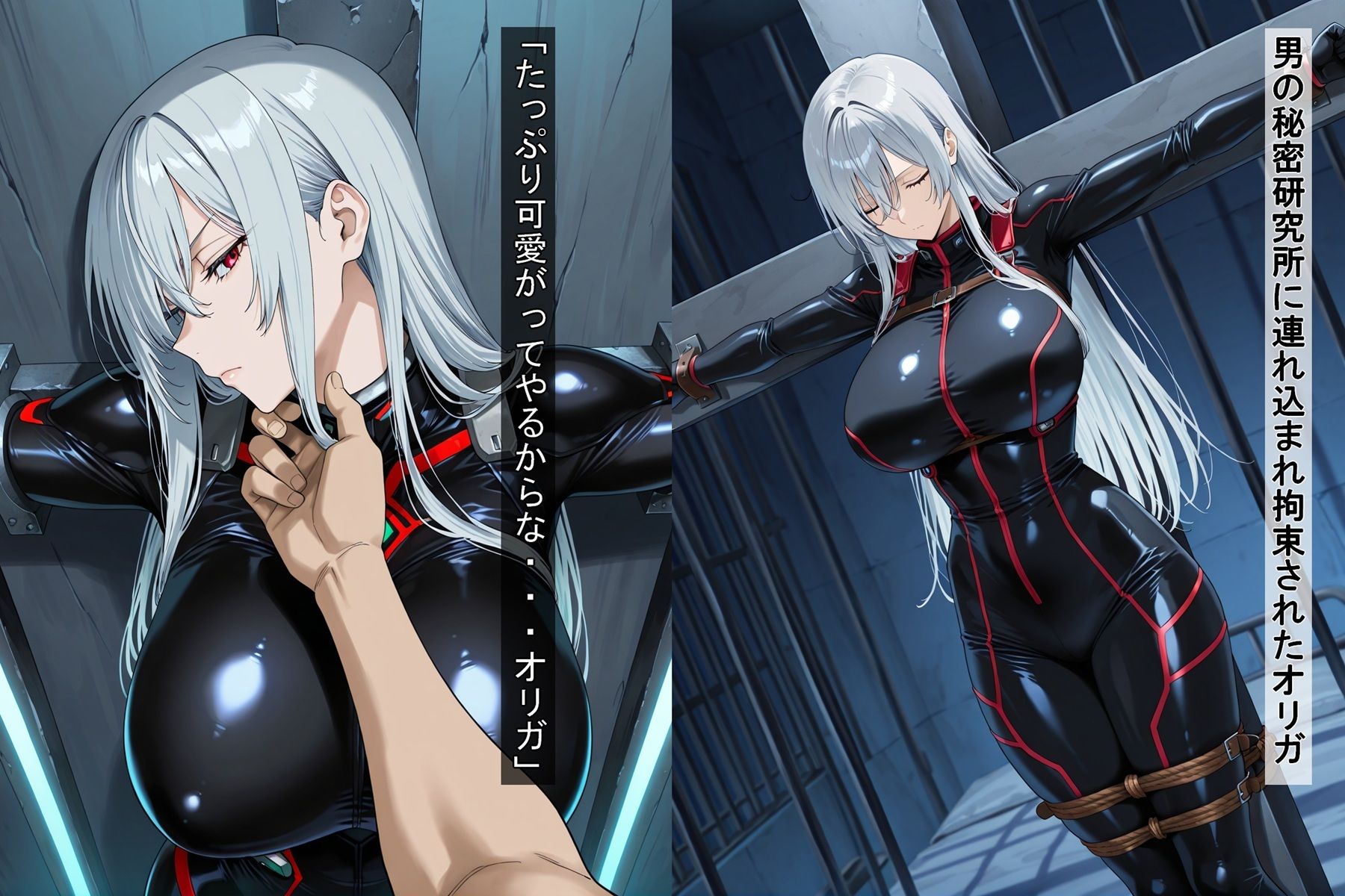 囚われた無表情女兵士 - サンプル画像 3