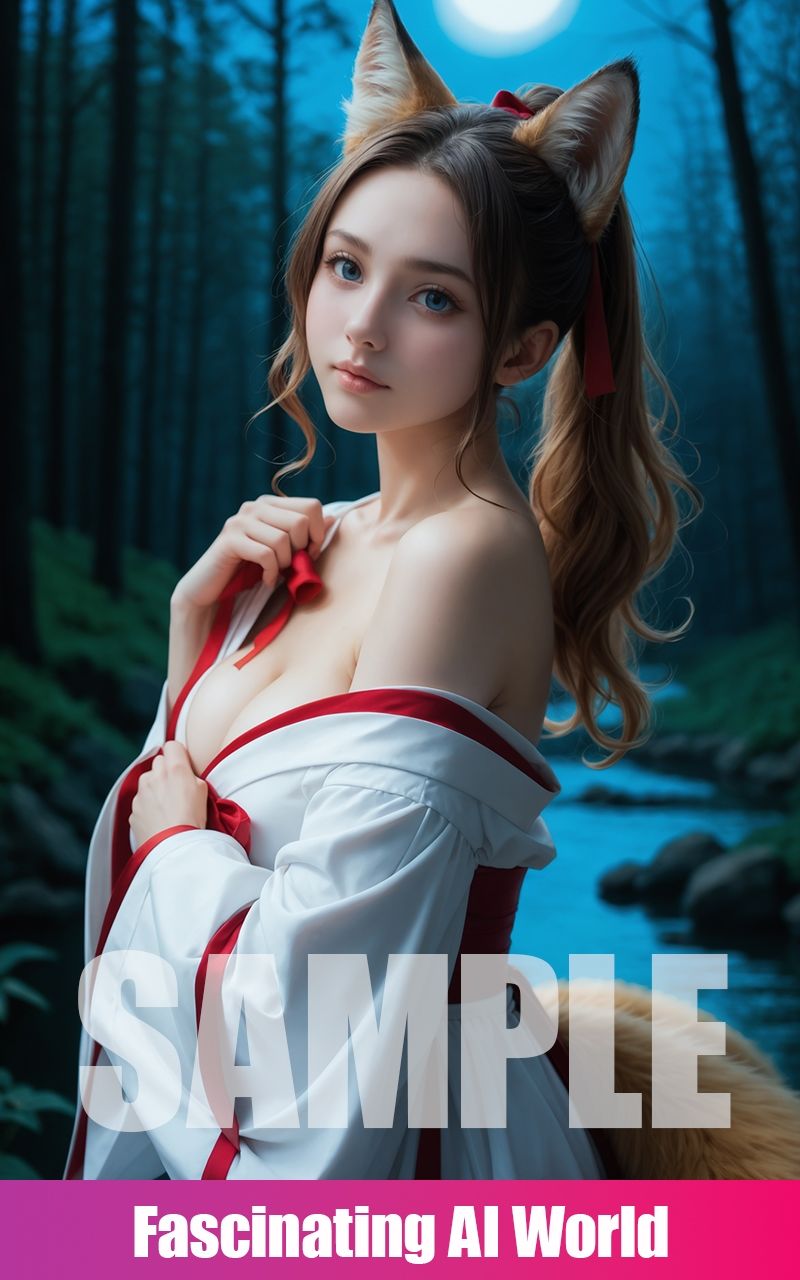 巫女狐 - サンプル画像 1