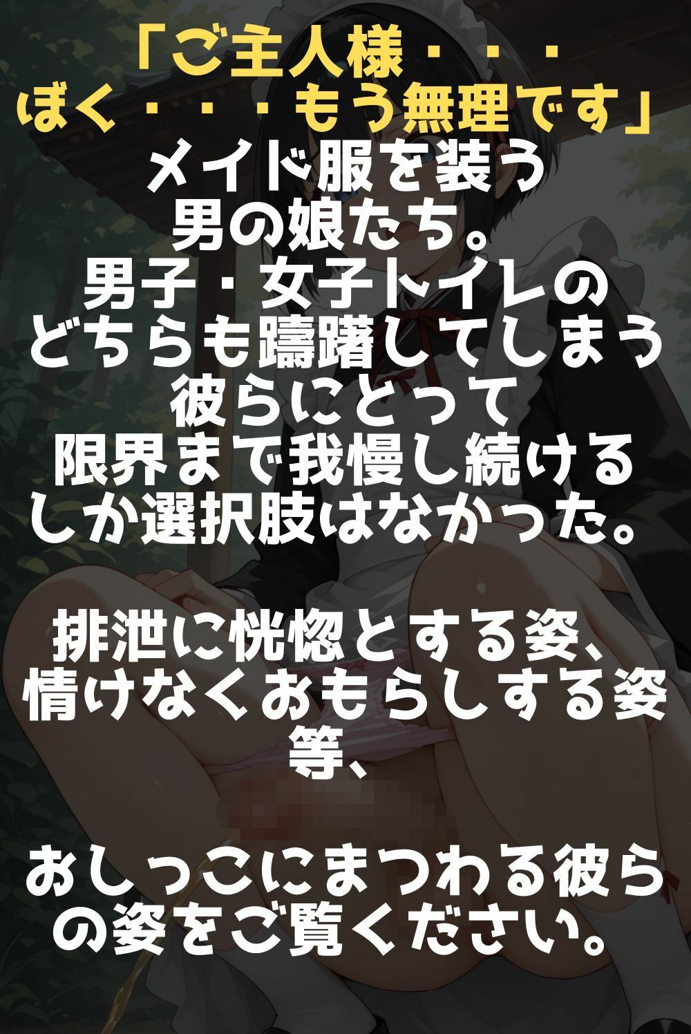 男の娘メイドのおしっこメモリー - サンプル画像 1