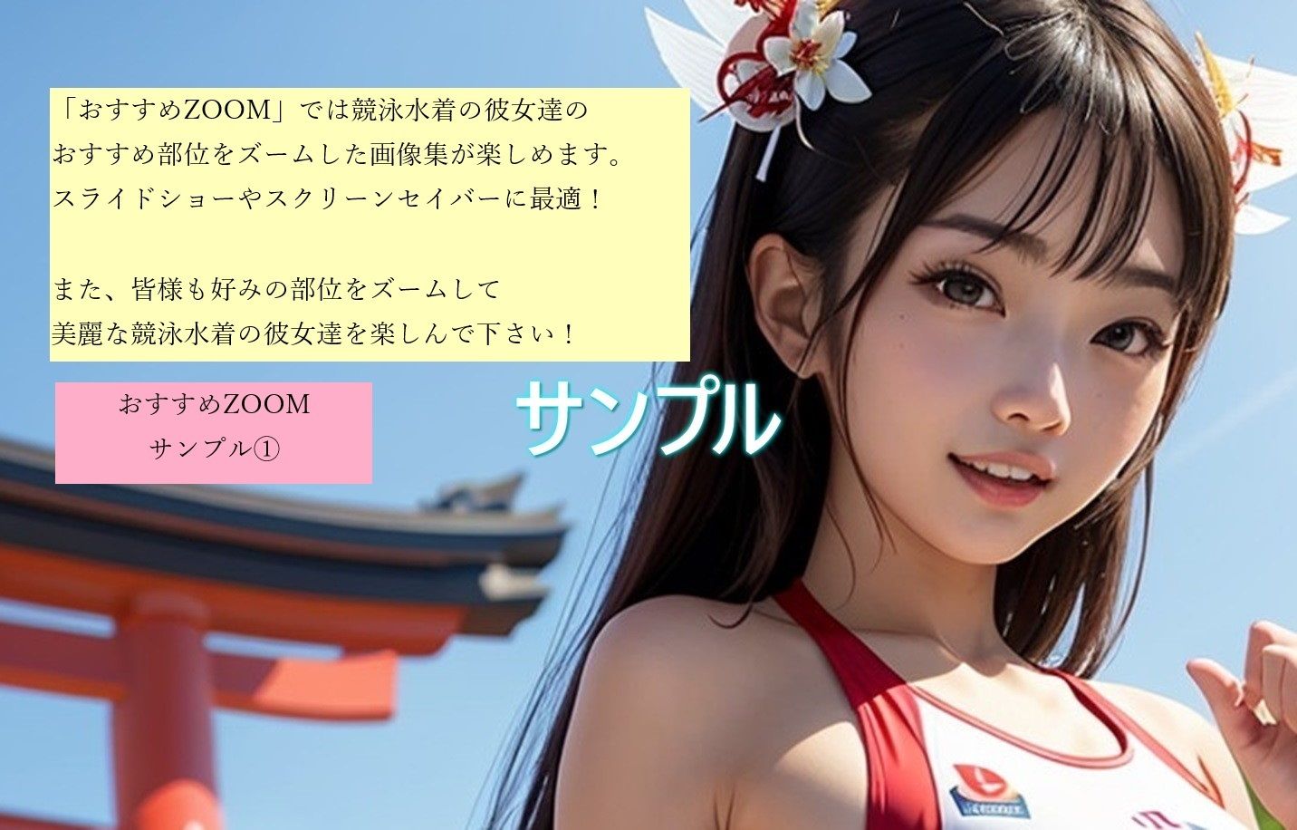 日々是競泳水着の彼女【1月】 - サンプル画像 1