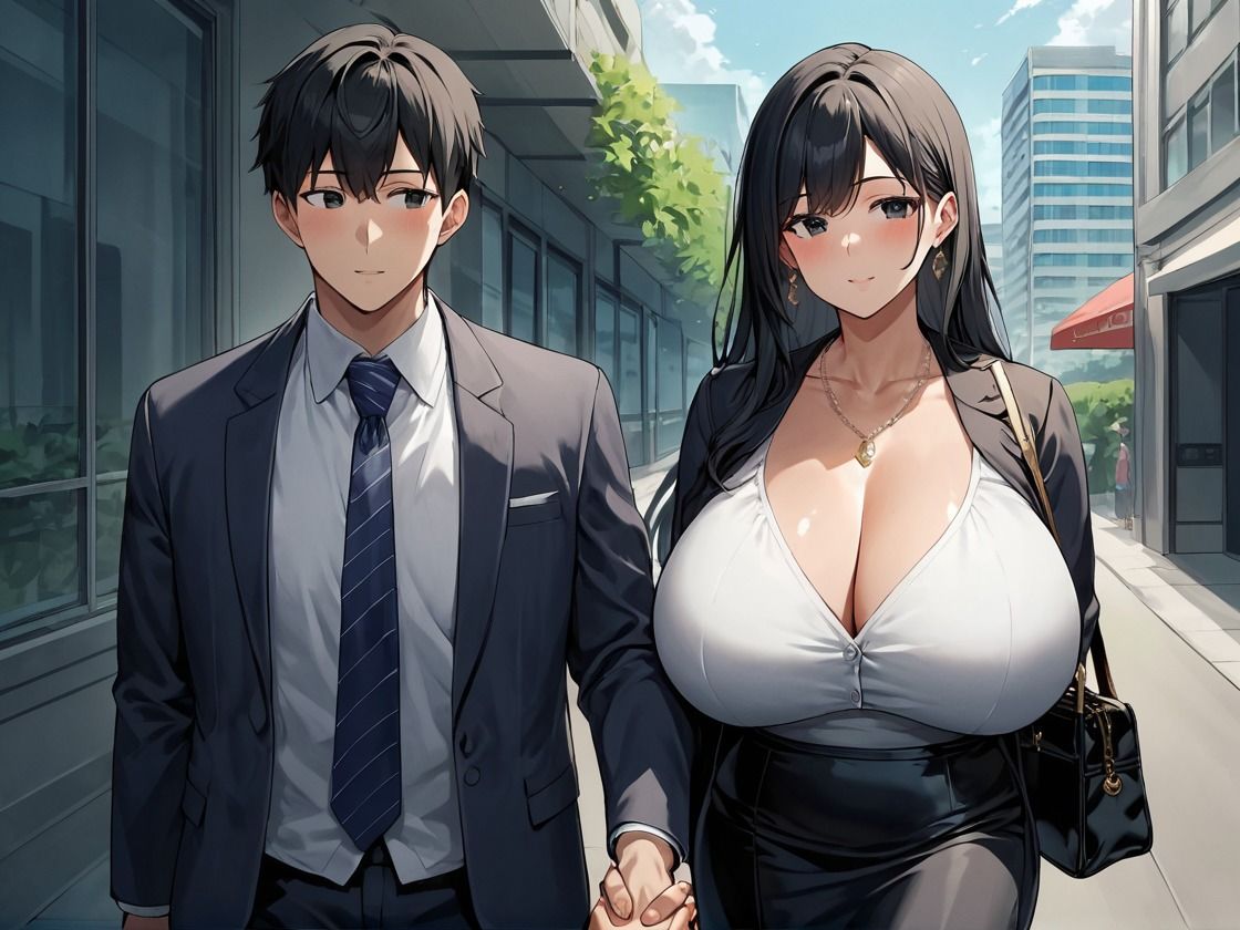 爆乳でドMな同僚を誘って仕事終わりに調教 - サンプル画像 1