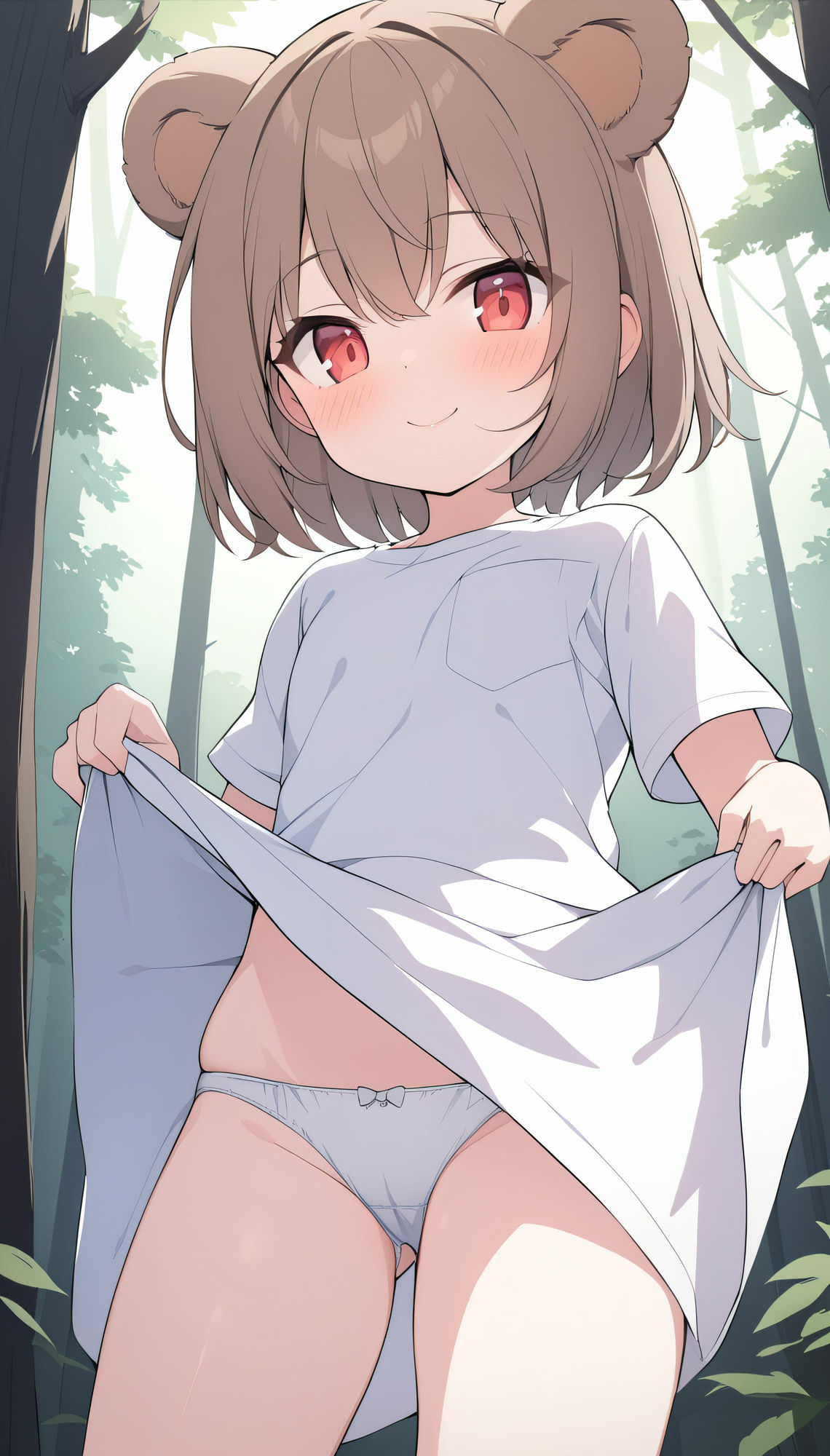 ケモ耳少女野外露出 - サンプル画像 3