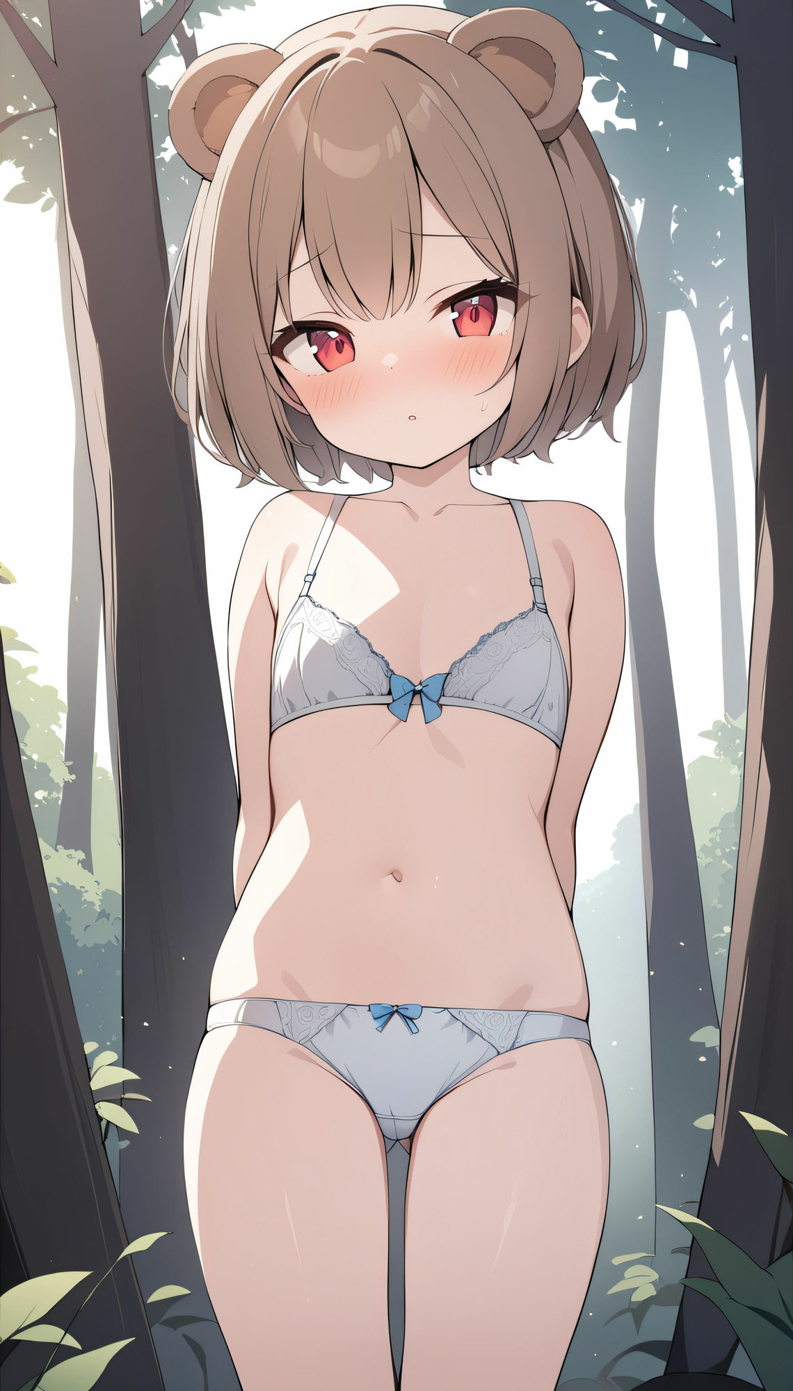 ケモ耳少女野外露出 - サンプル画像 4