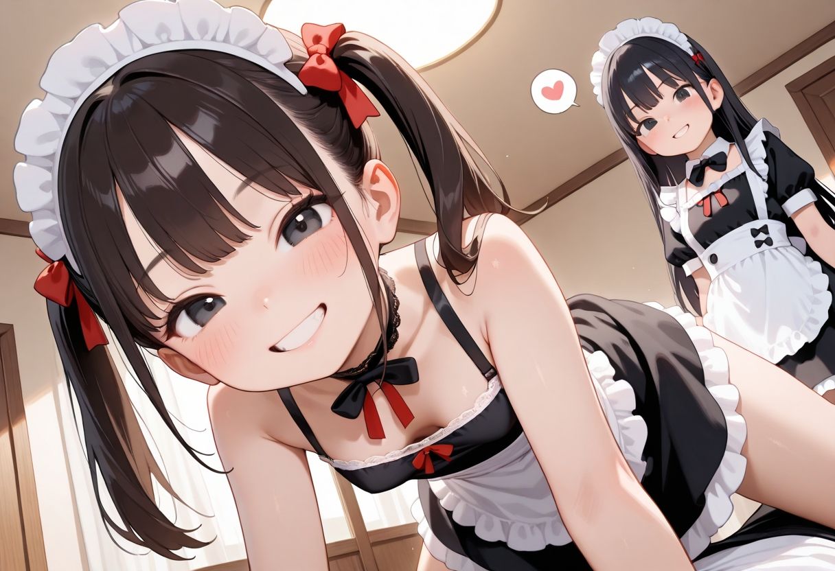 僕専用性処理ちっぱいロリメイド！ - サンプル画像 1