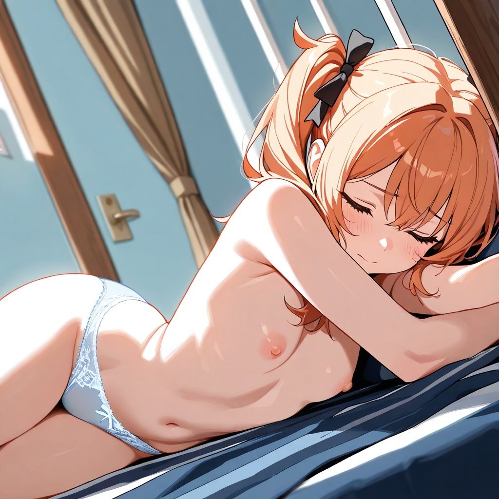 お昼寝JK脱衣いたずらチャレンジ - サンプル画像 6