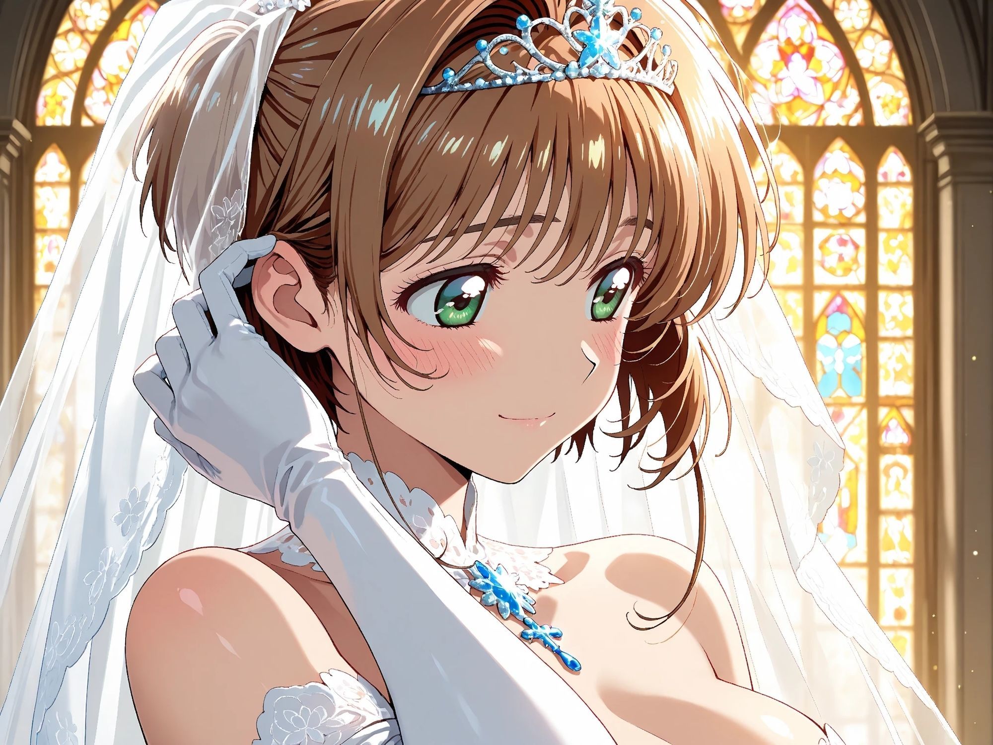 【雌イキヒロイン】 カード●ャプターさくら  純白ドレスの花嫁陵●〜カード使いの少女とおじさんの背徳の儀〜 - サンプル画像 2