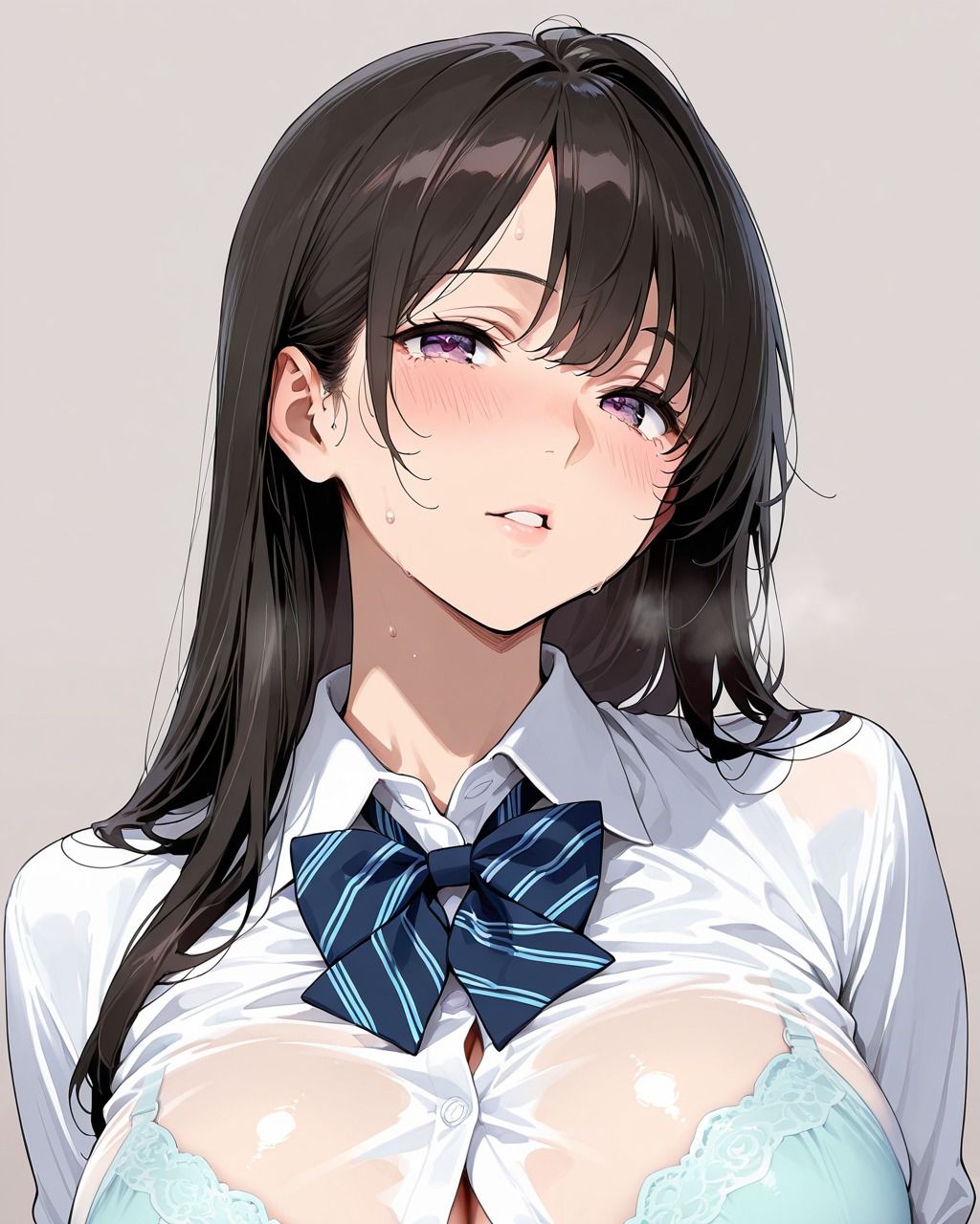 クラスの性処理係  黒髪清楚女子校生編 - サンプル画像 1