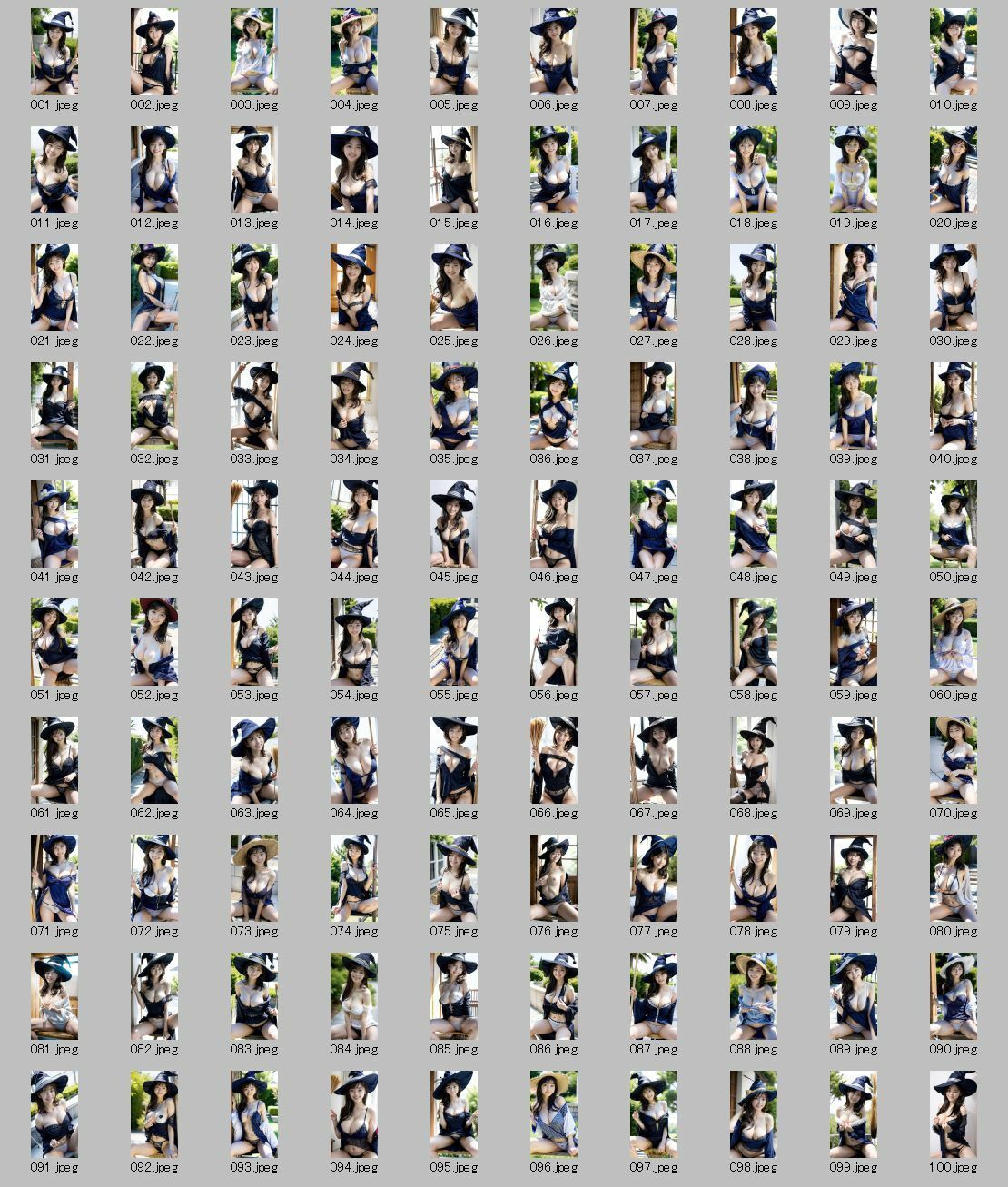 【AI実写】フウカの魔女コスプレ写真集 〜キキ風コスプレグラビア〜 - サンプル画像 6